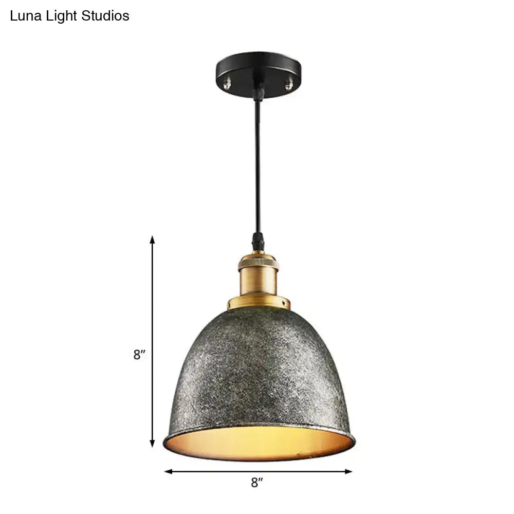 Black Dome Pendant Lamp