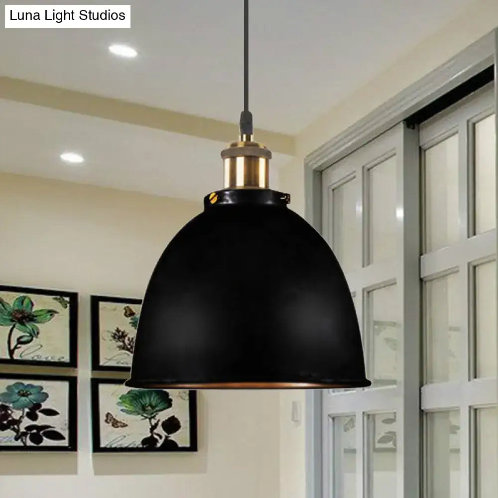 Black Dome Pendant Lamp