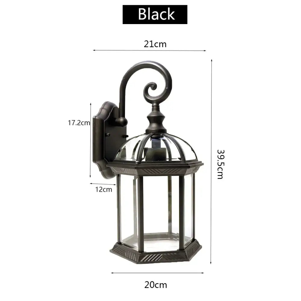 Black Bronze Wall Lantern