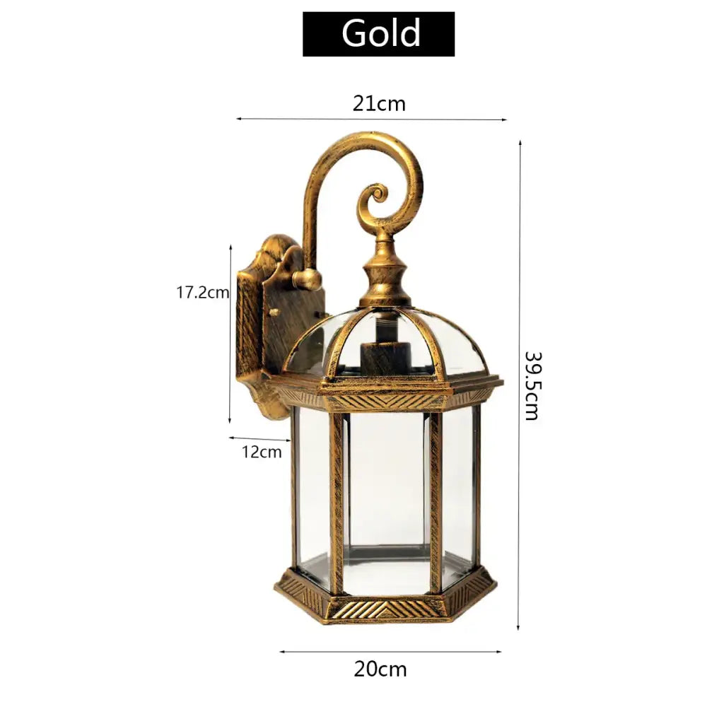 Black Bronze Wall Lantern
