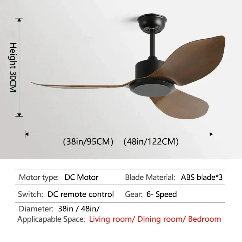 Black Industrial 48-Inch Ceiling Fan