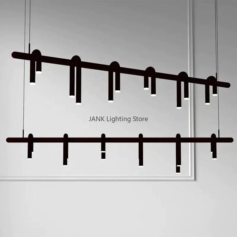 Black Circular Ring Chandelier