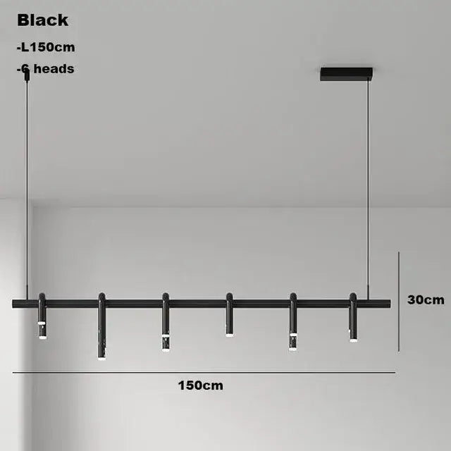 Black Circular Ring Chandelier