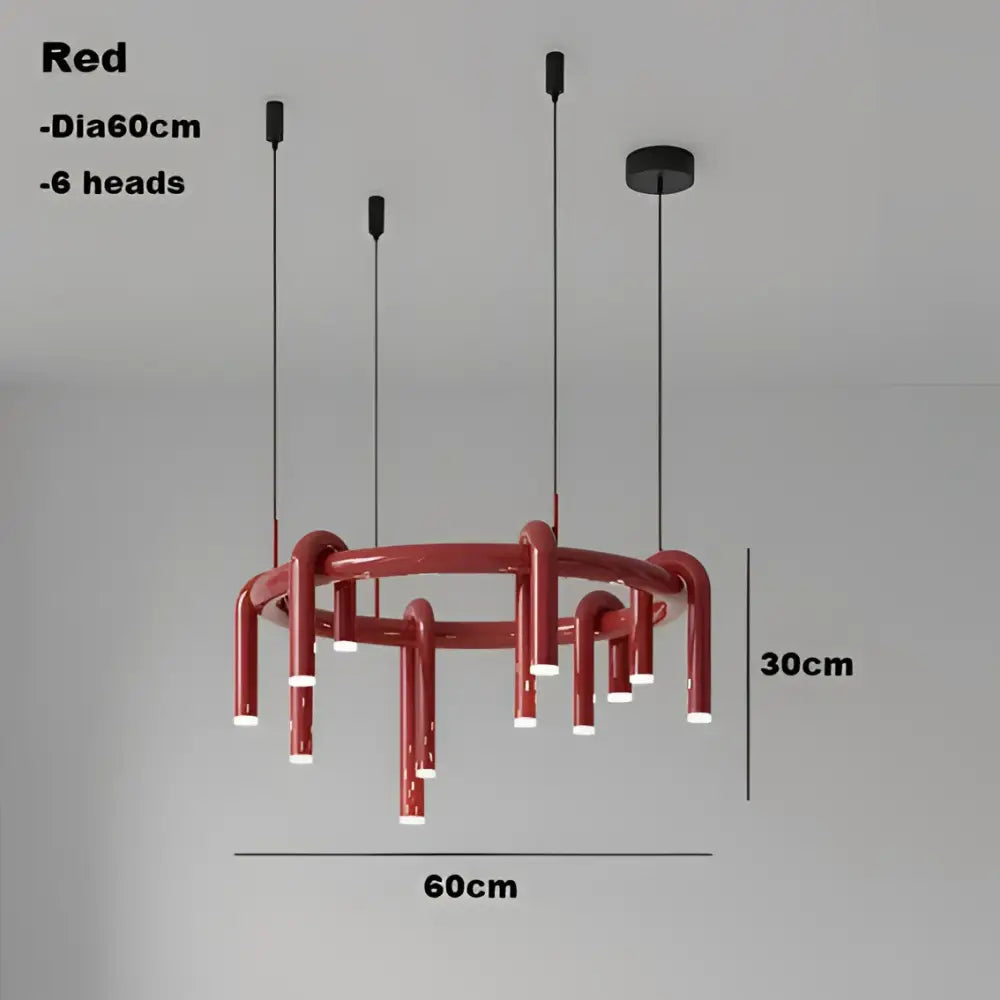 Black Circular Ring Chandelier
