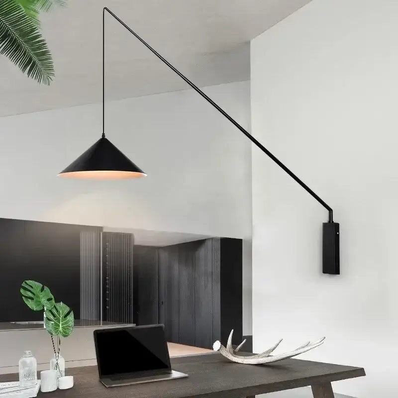 Black Iron Wall Sconce in Small or Large Size