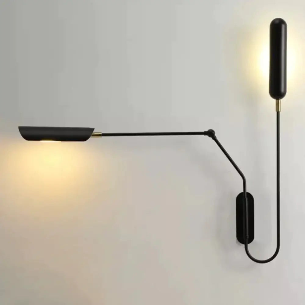 Black Industrial Wall Lamp