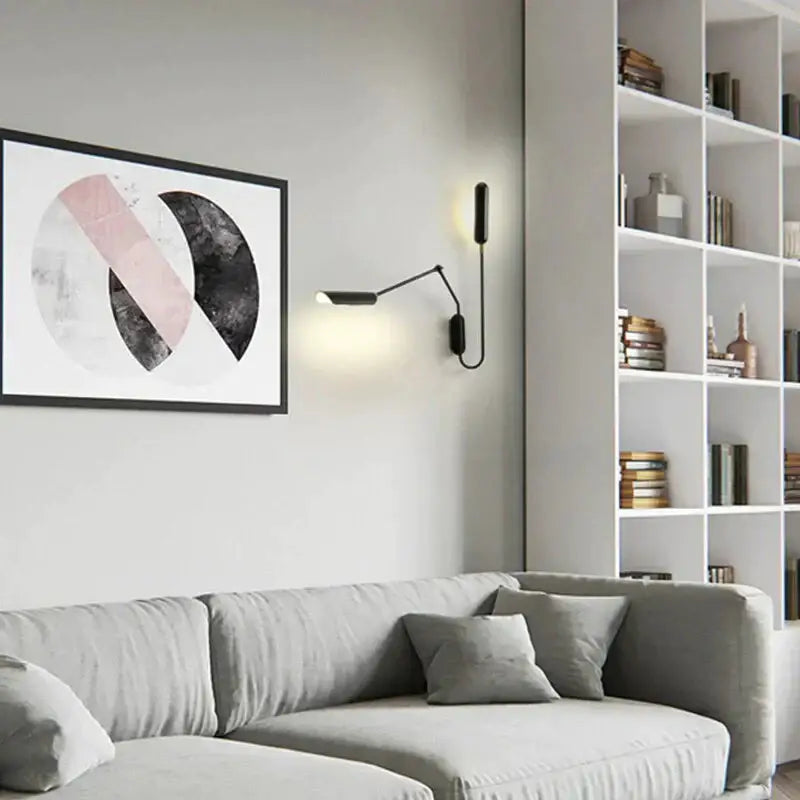 Black Industrial Wall Lamp