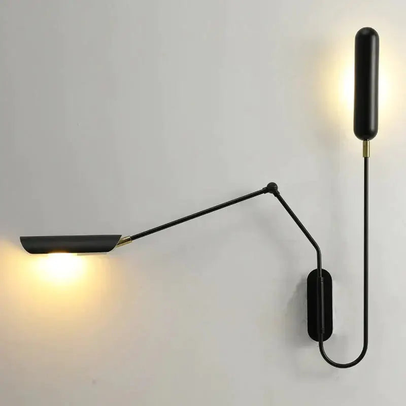 Black Industrial Wall Lamp