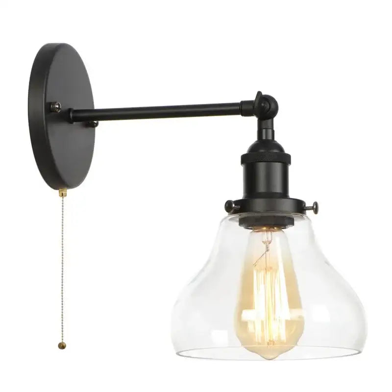 Black Iron LED Sconce