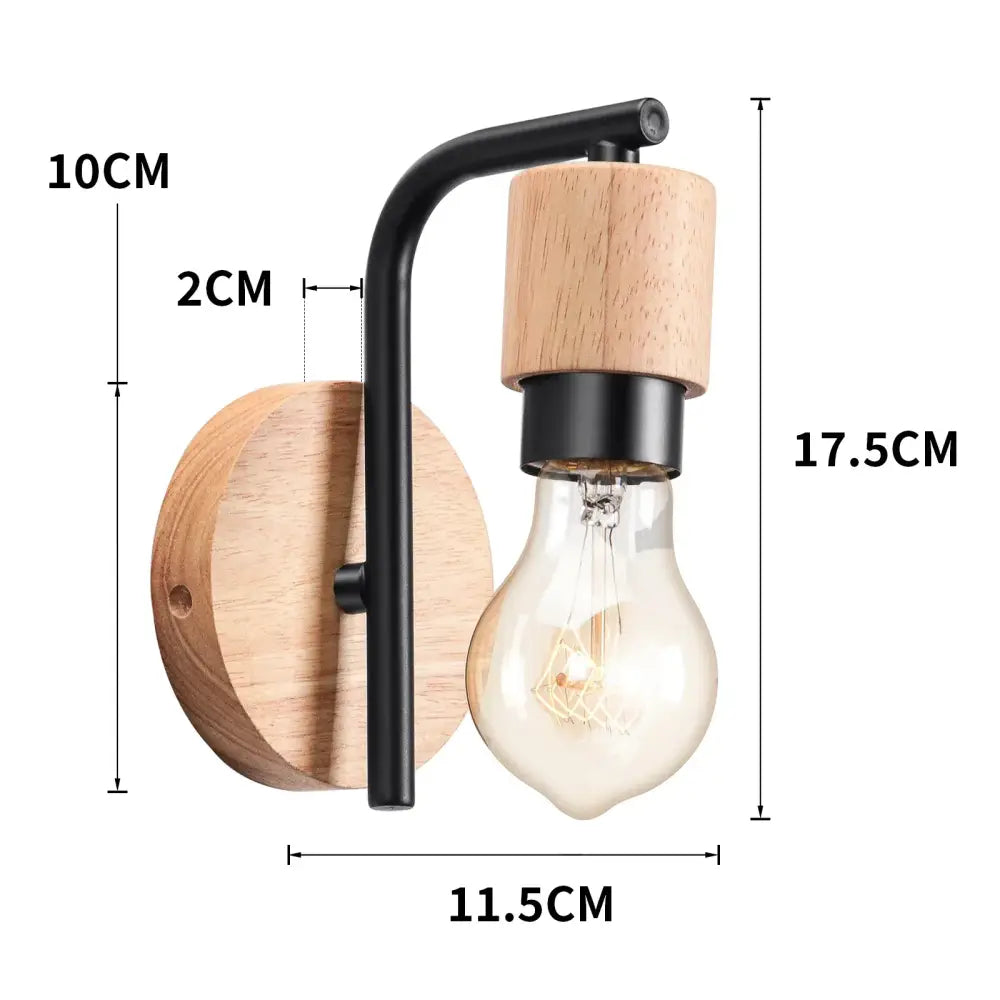 Iron Wood Cage Sconce