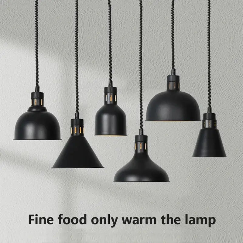 Black Heating Pendant Light