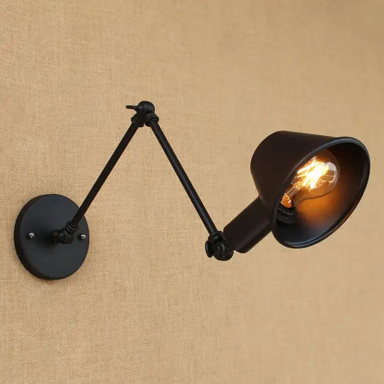 Black Swing Arm Wall Sconce