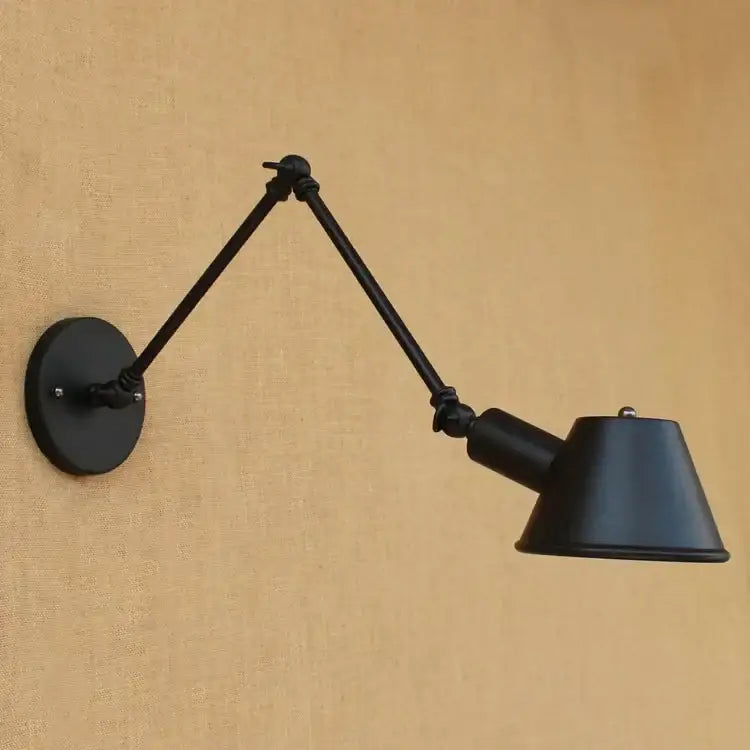 Black Swing Arm Wall Sconce