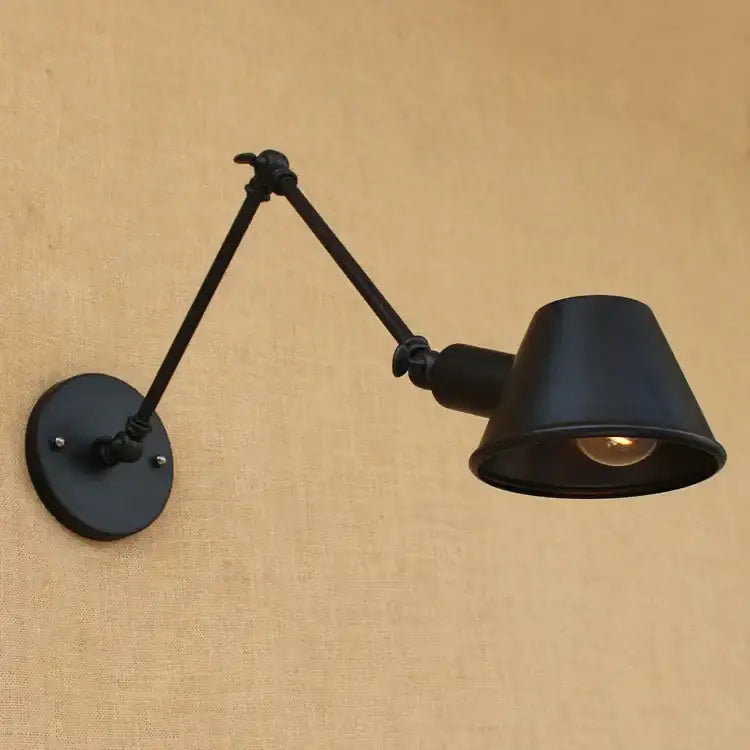 Black Swing Arm Wall Sconce