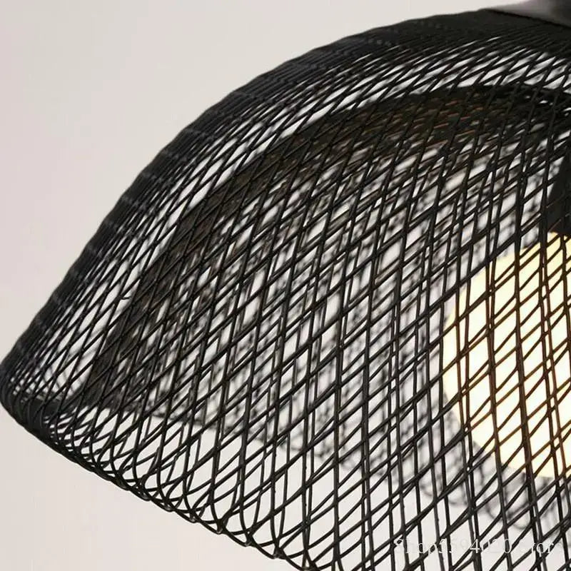 Black Birdcage Pendant Light for Dining Room