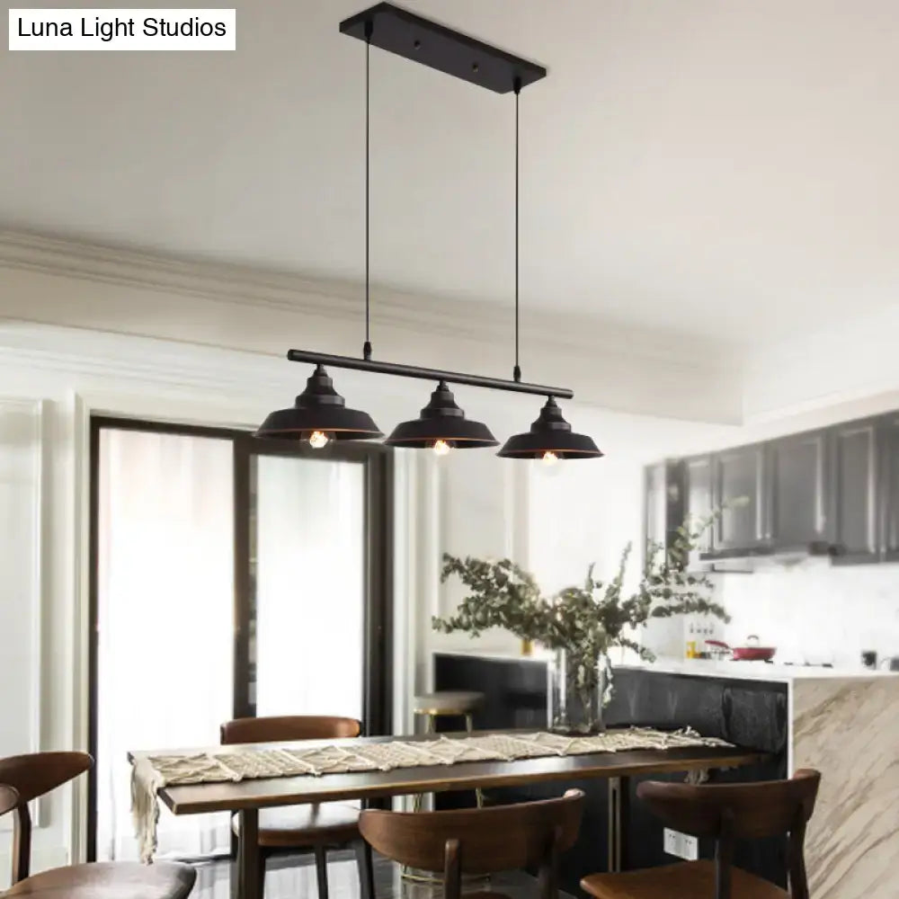 Black Metal Barn Chandelier