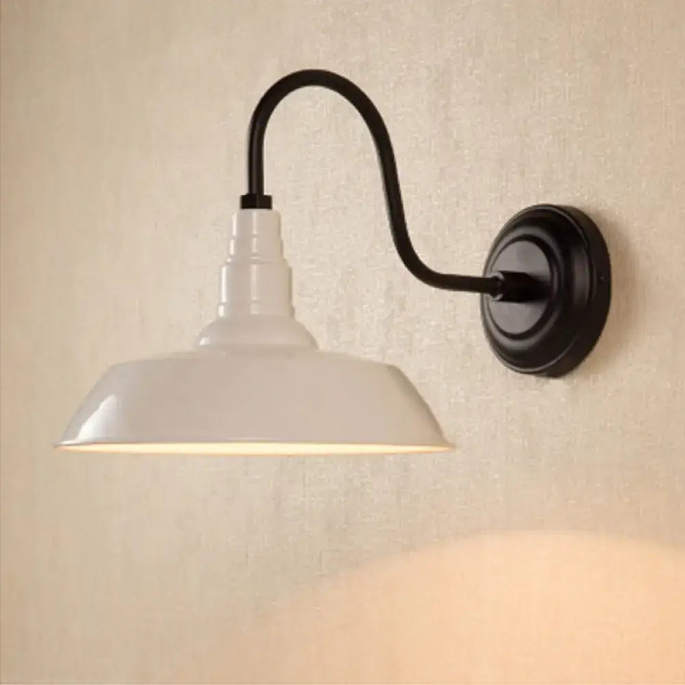 Black Metal Shade Wall Sconce