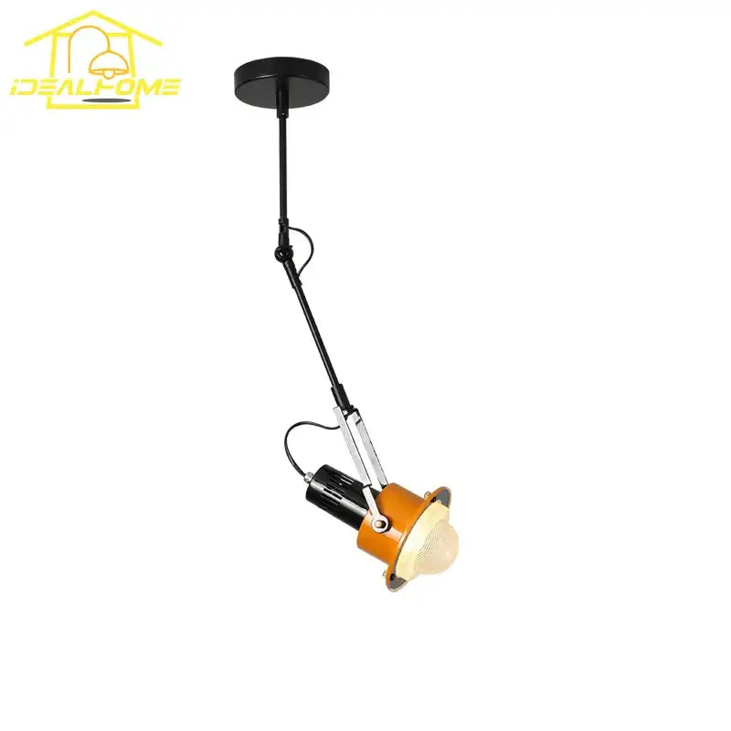 Black Orange Swing Lamp
