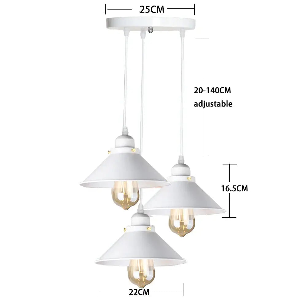 Black Industrial Pendant Light with Edison Bulb