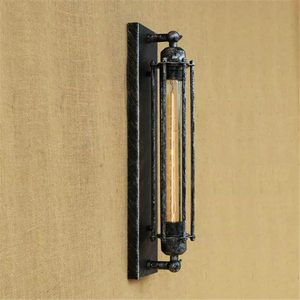 Black Rustic Wall Sconce