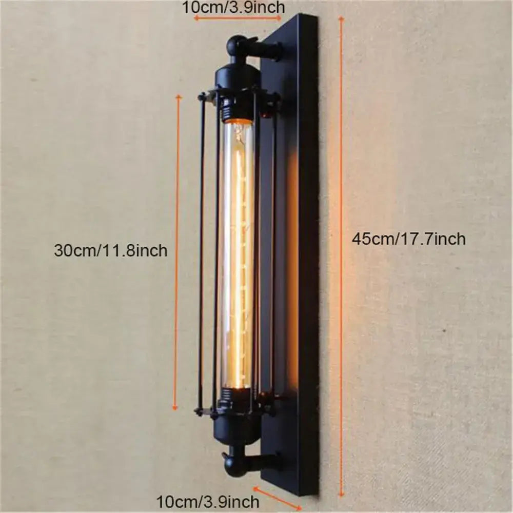 Black Rustic Wall Sconce
