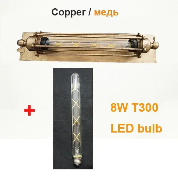 Black Copper Wall Sconce with Edison Bulb