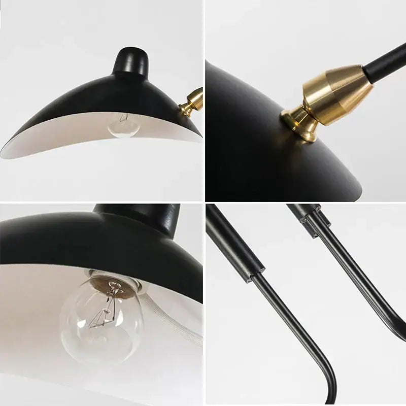 Black Swing Arm Chandelier