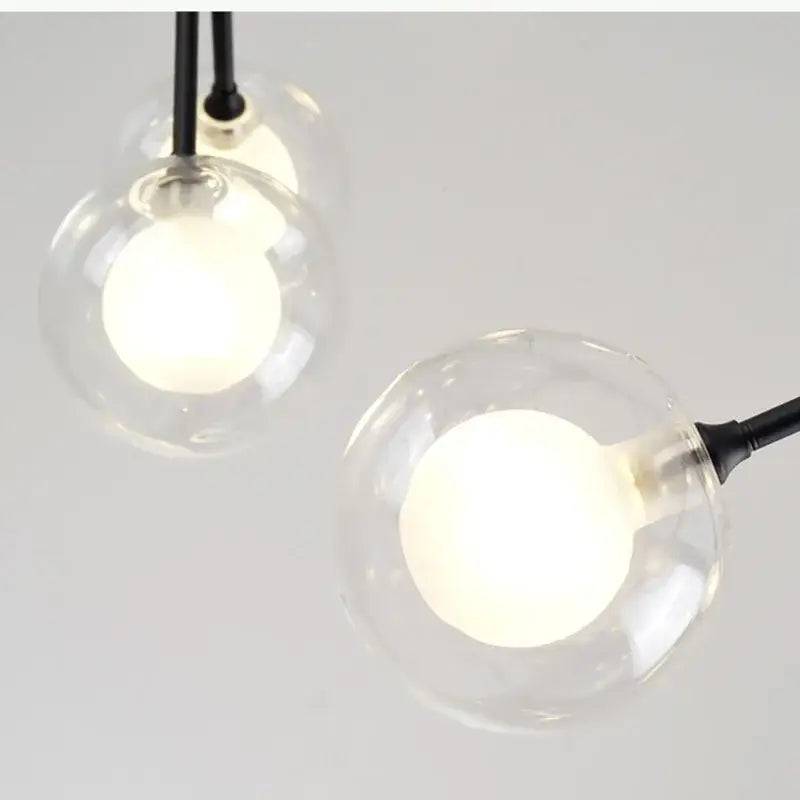 Black Firefly Glass Chandelier Up To 36 Lights