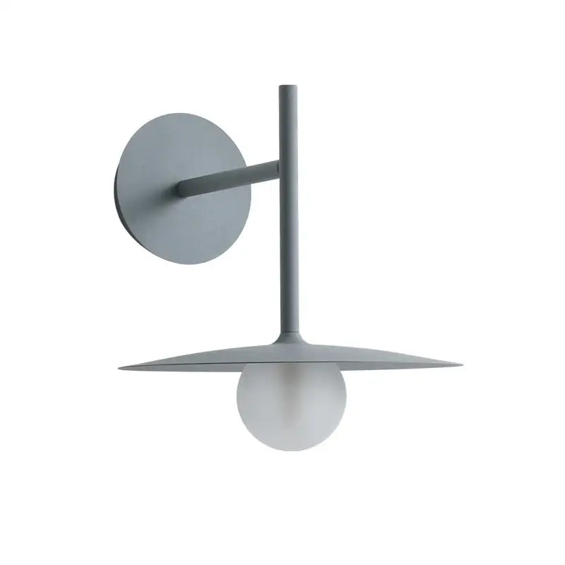 Black Minimalist Disc Wall Sconce