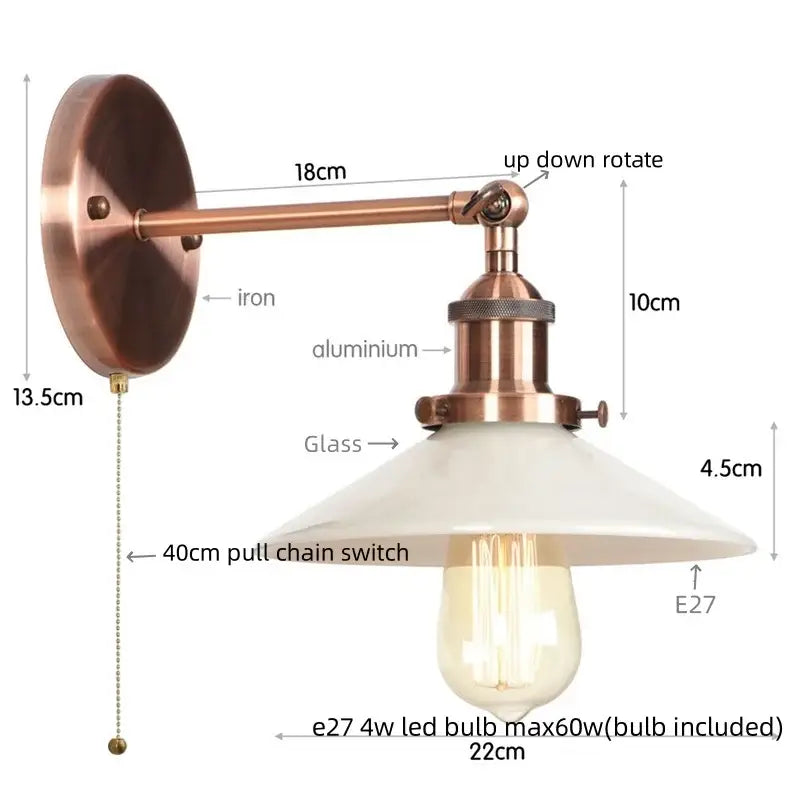 White Ceramic LED Wall Sconce