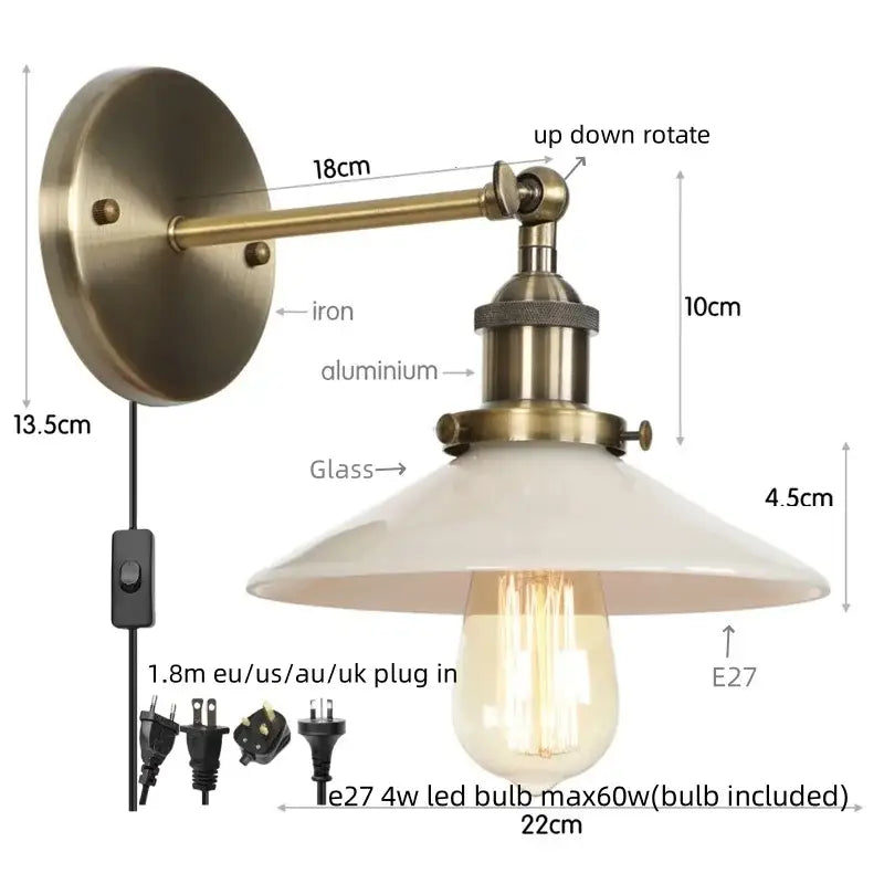 White Ceramic LED Wall Sconce