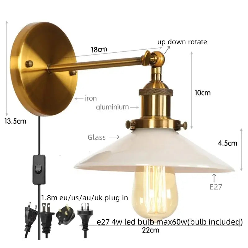 White Ceramic LED Wall Sconce