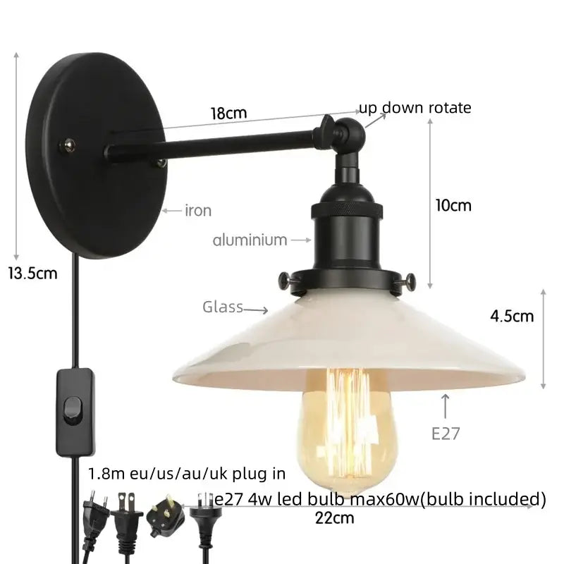 White Ceramic LED Wall Sconce
