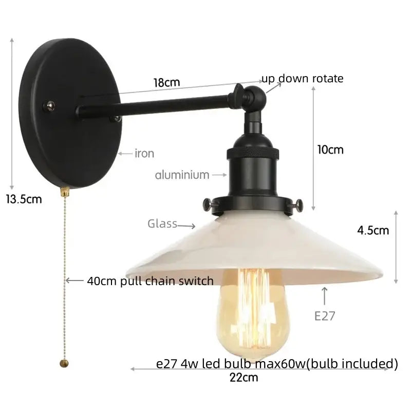 White Ceramic LED Wall Sconce