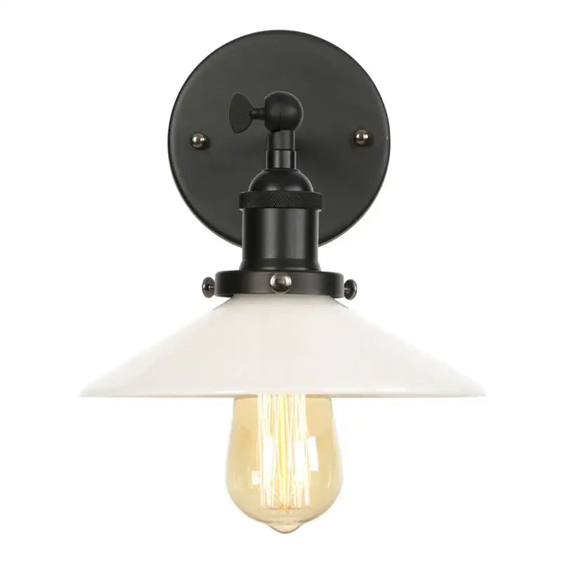 White Ceramic LED Wall Sconce