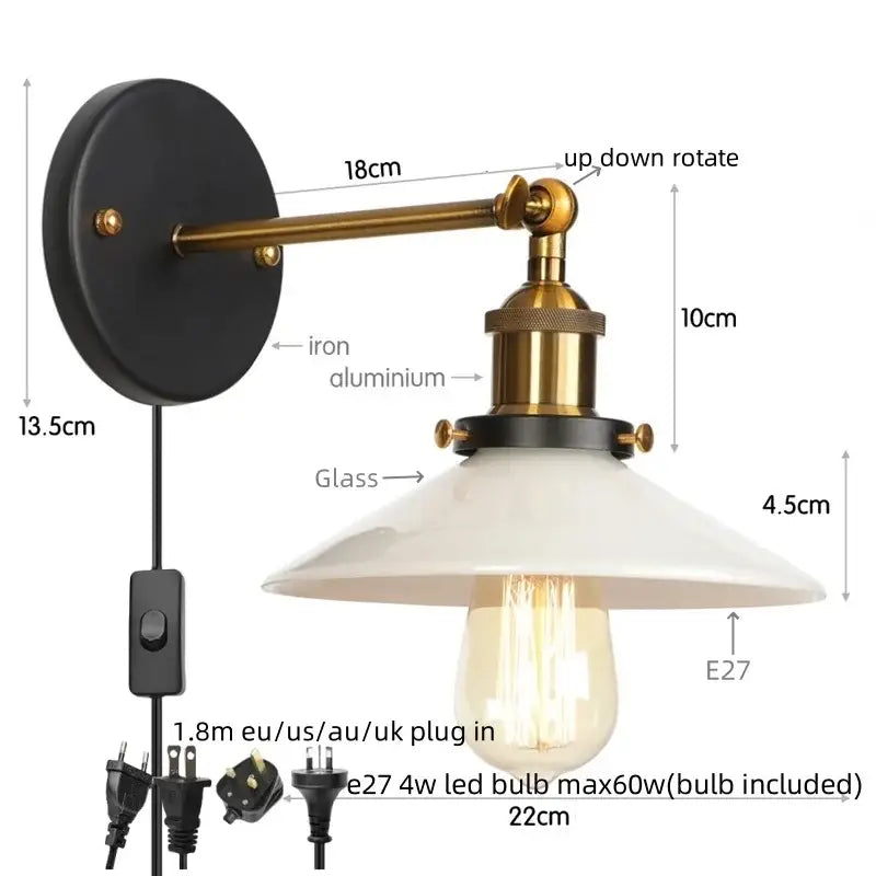 White Ceramic LED Wall Sconce
