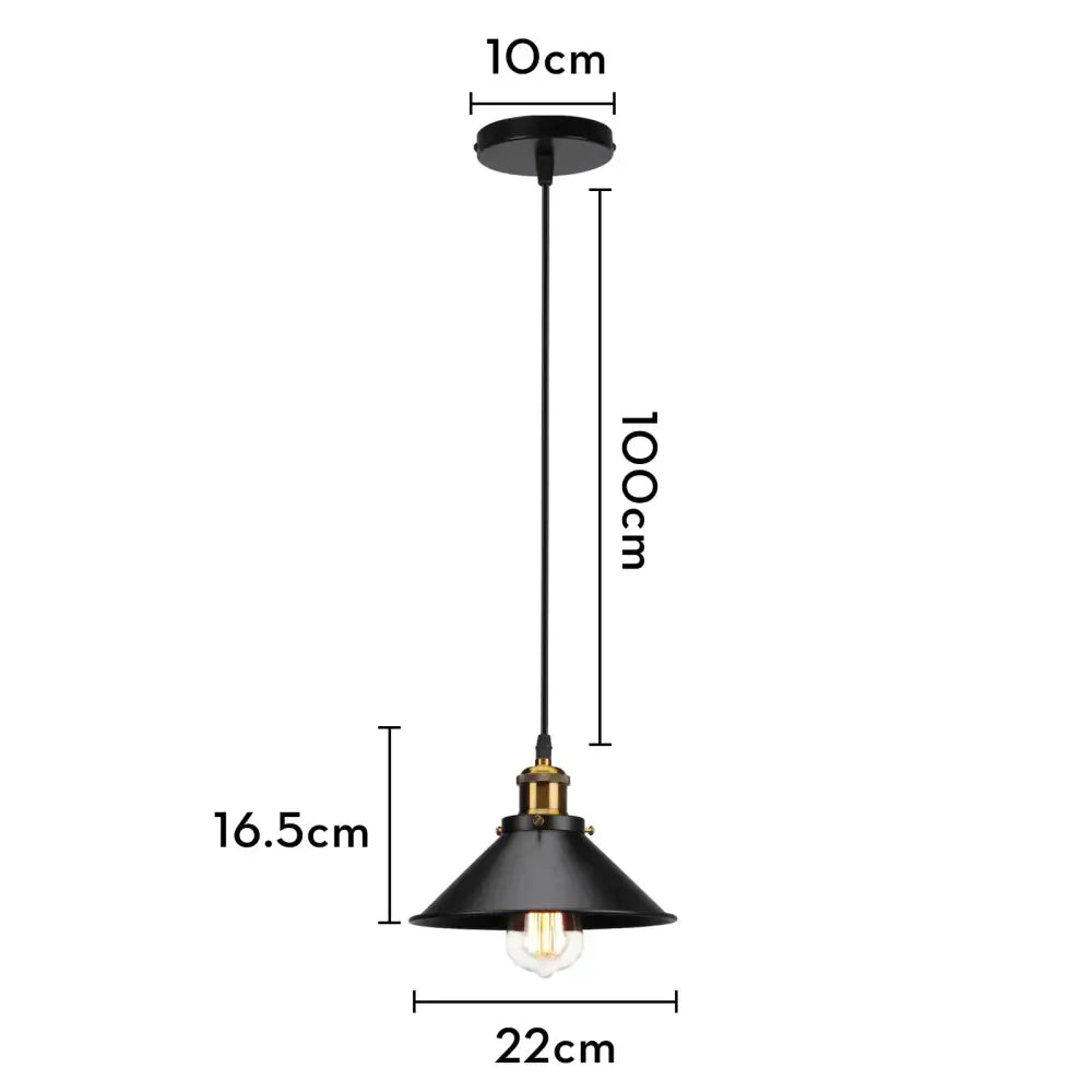 Black Copper Iron Pendant