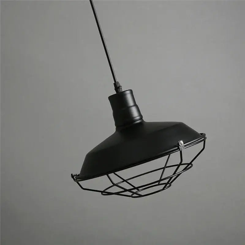 Black Iron Cage Chandelier for Dining Areas