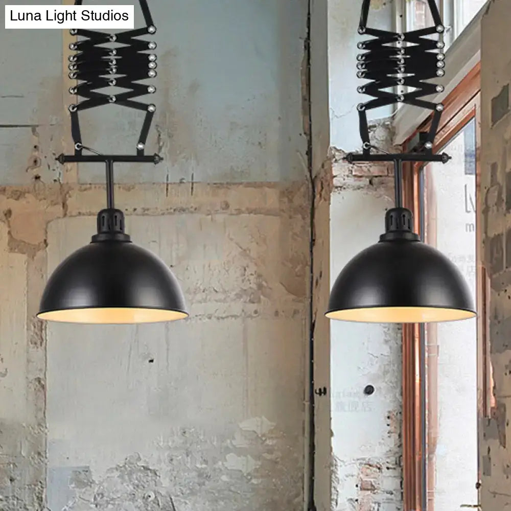 Black Extendable Pendant Lamp