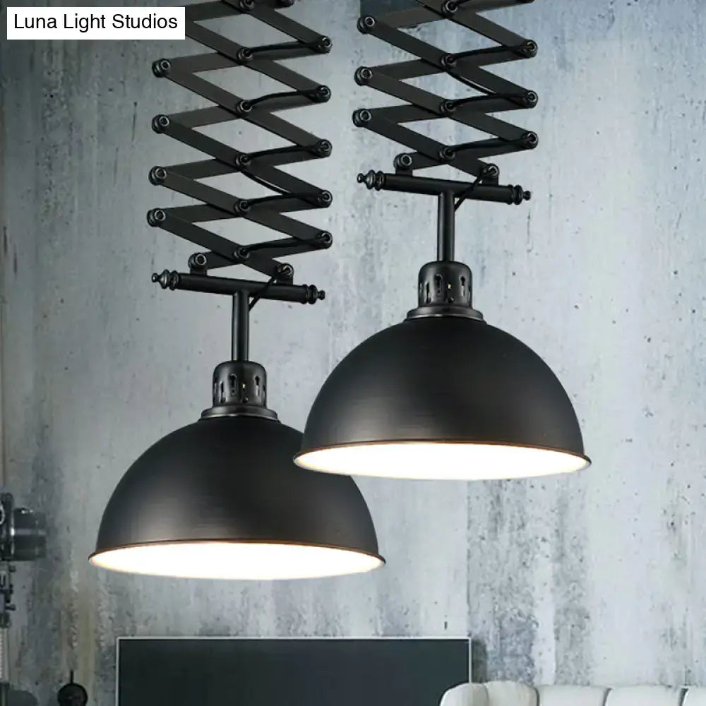 Black Extendable Pendant Lamp