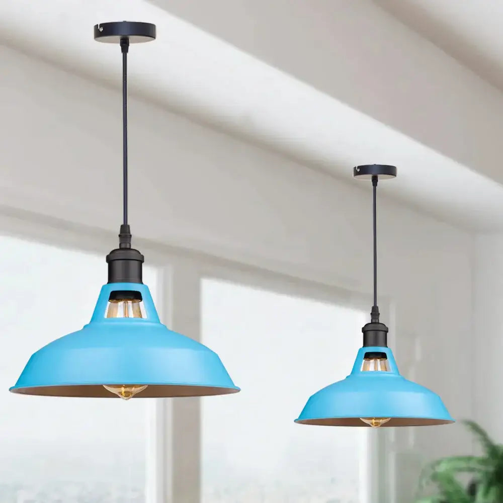 Blue Vintage Pendant Light