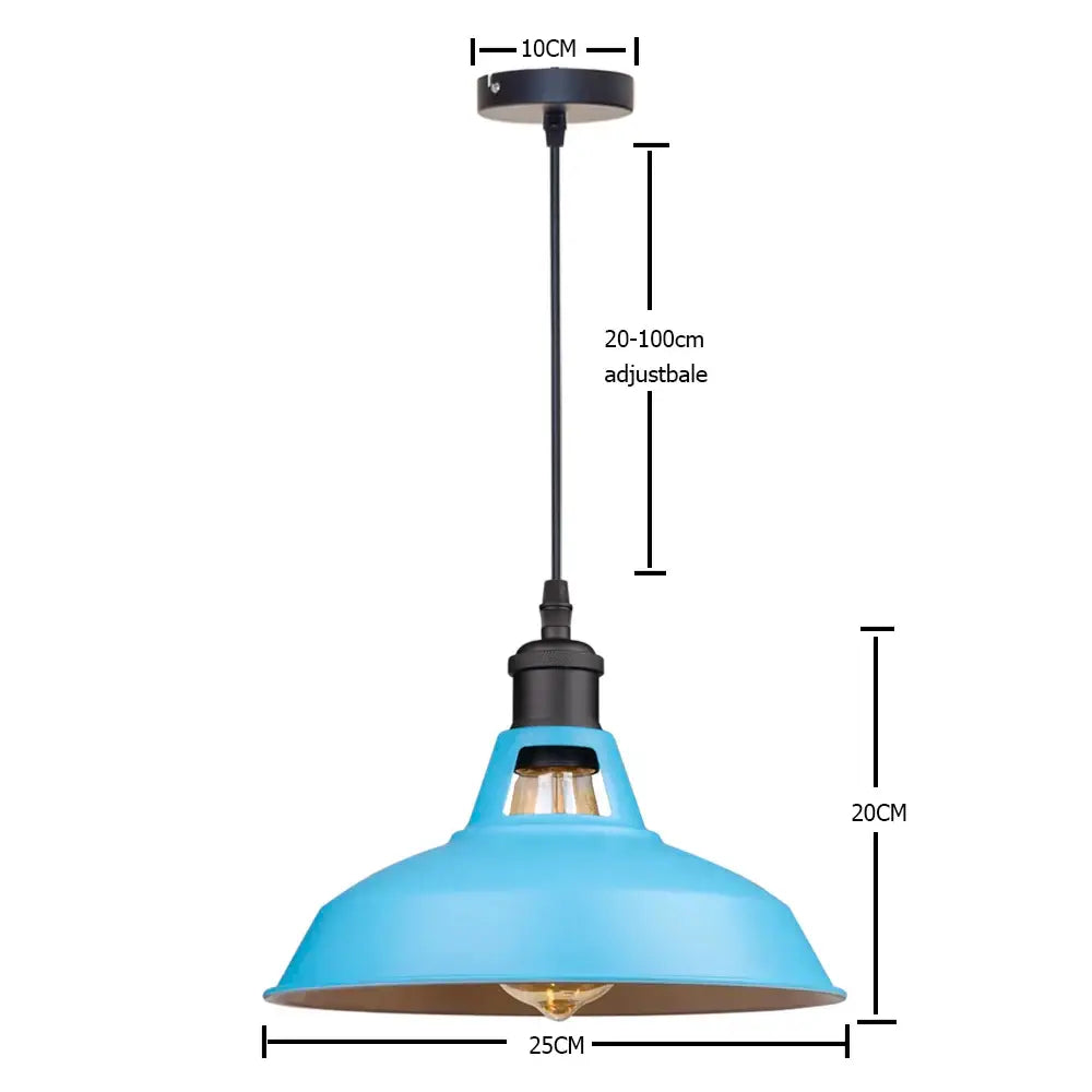 Blue Vintage Pendant Light