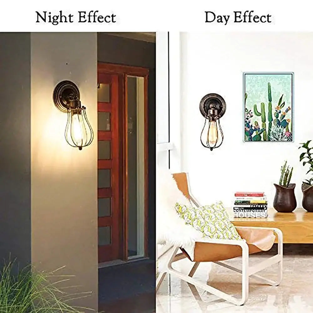 Brass Cage Wall Sconce