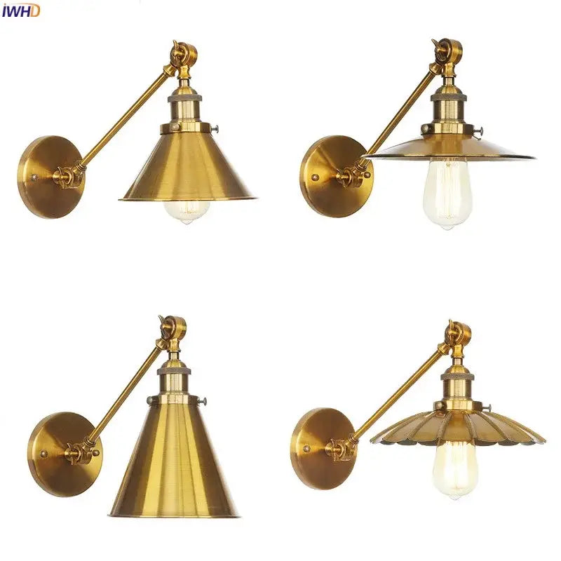 Brass Long Arm Wall Light