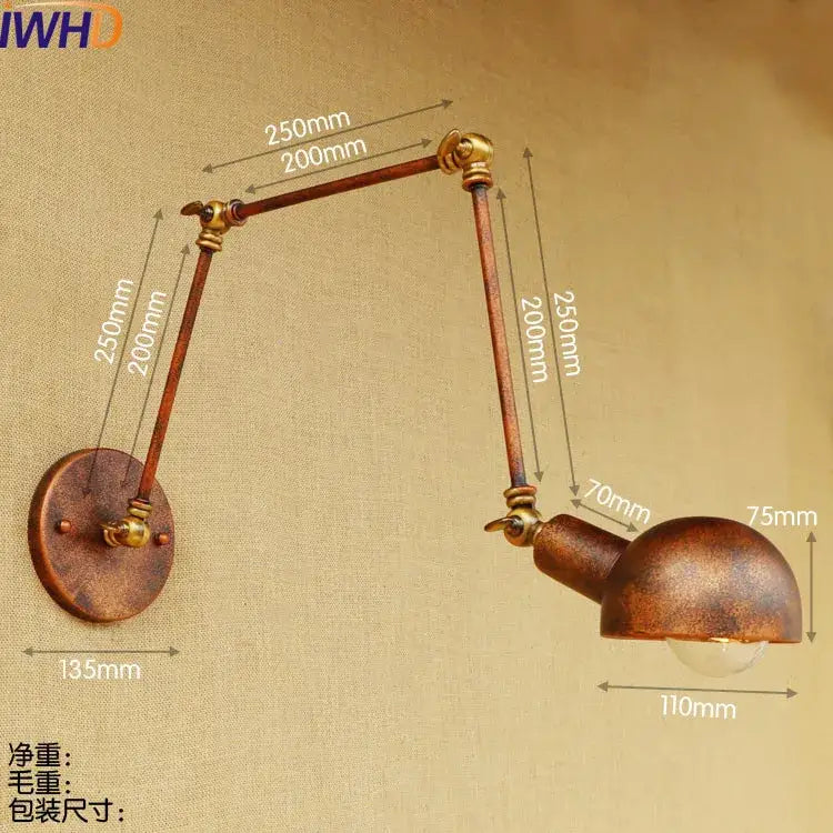 Brass Swing Arm Wall Lamp