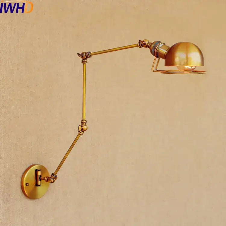 Brass Swing Arm Wall Lamp