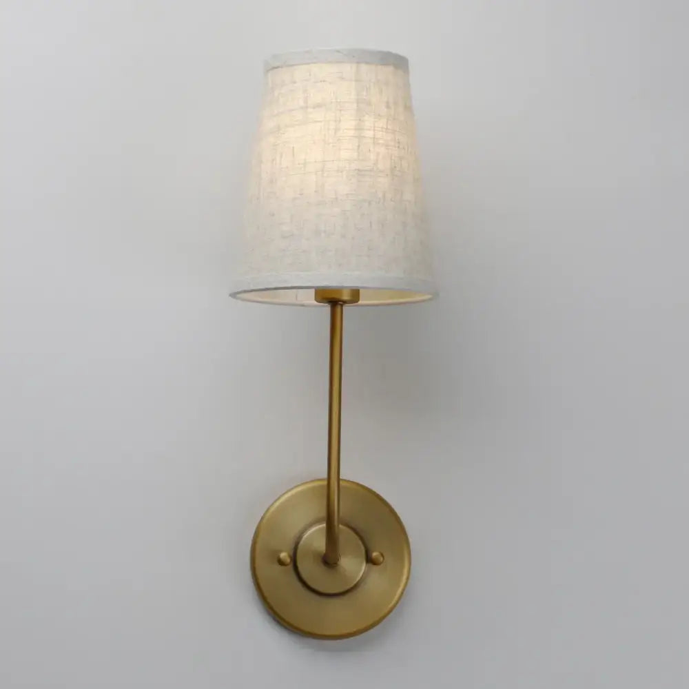 Linen Shade Wall Lamp Set