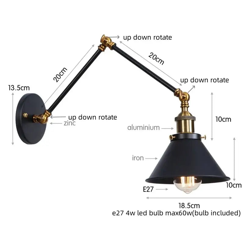 Brass Pull Chain Sconce