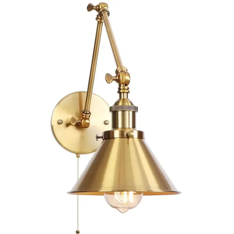Brass Pull Chain Sconce