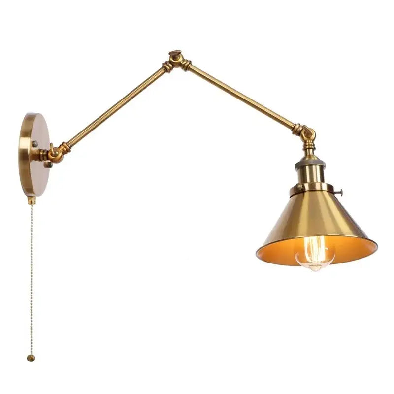 Brass Pull Chain Sconce